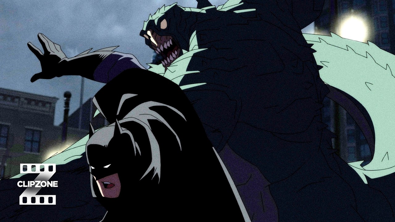 Batman Fights Off Killer Croc