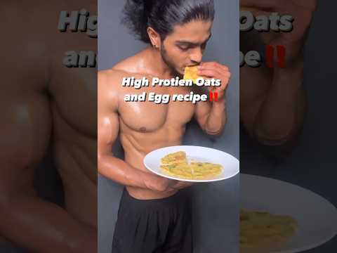 High protien oats and egg recipe #shorts#fitness#food