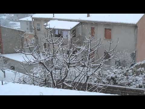 La neve a Codrongianos - 6 febbraio 2012