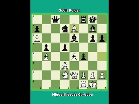 Miguel Illescas Cordoba vs Judit Polgar * AStunning Upset! |Las Palmas 1994