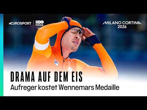 Unfassbar! Wennemars mit Kollision und Neustart | Olympia 2026 | Eisschnelllauf 1000 m | Männer