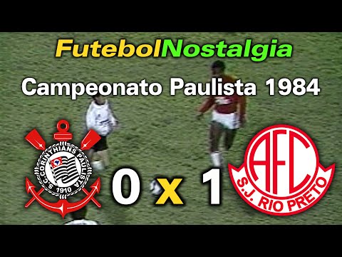Corinthians 0 x 1 América-SP - 26-07-1984 ( Campeonato Paulista )