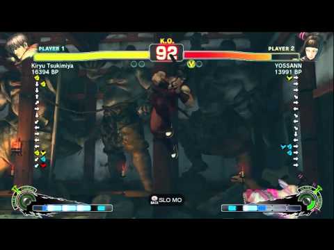 YOSSANN (Juri) vs Kiryu Tsukimiya (Guy)