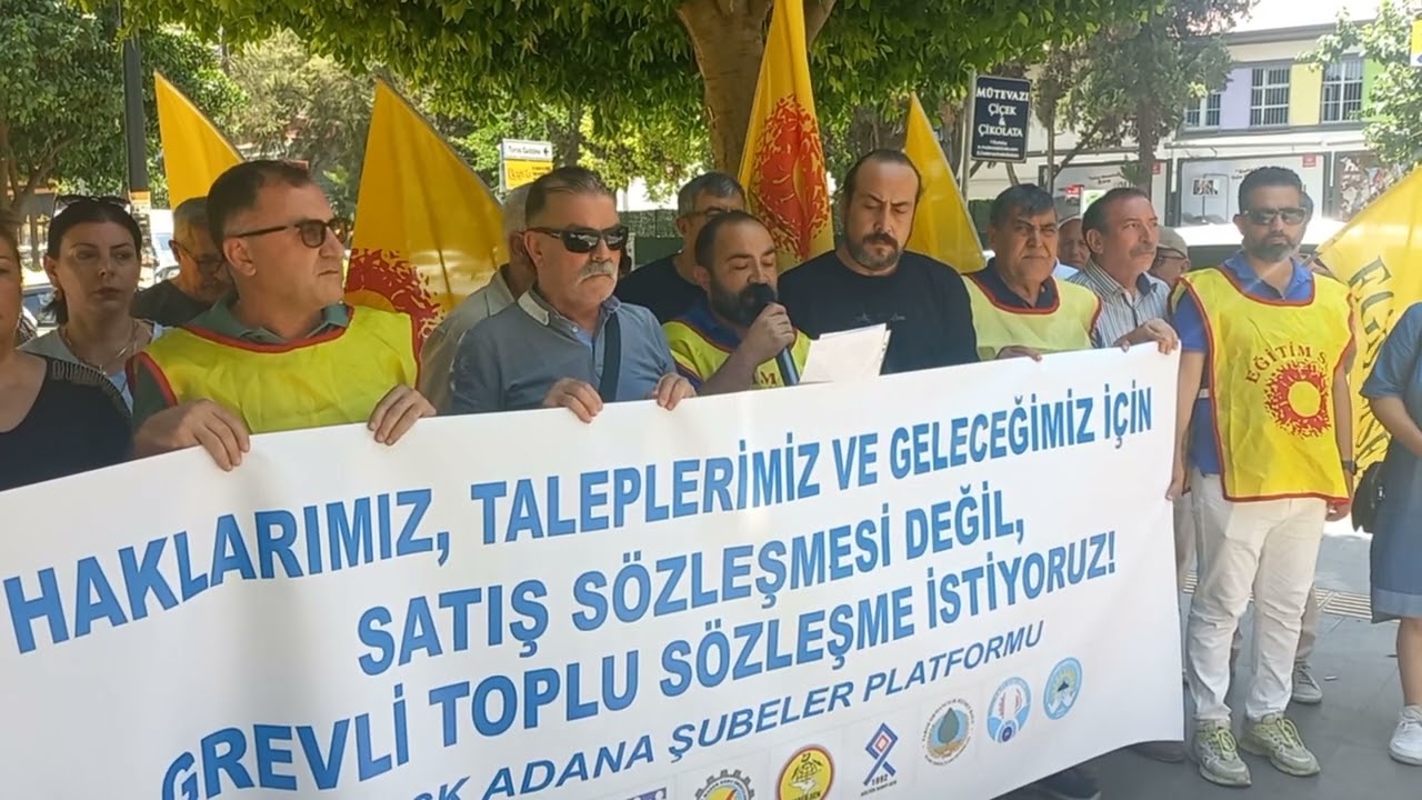 Eğitim Sen Adana Şube, "Haklarımız, Taleplerimiz ve Geleceğimiz için Alanlardayız"