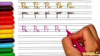 Caligrafia de Sílabas com a letra P