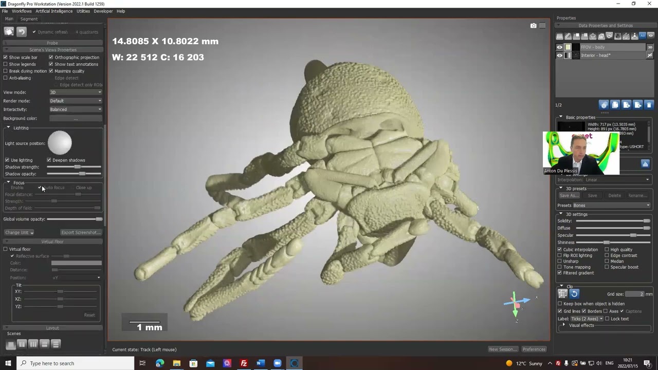 July 2022 Workshop Video 2: correlative imaging of a mite