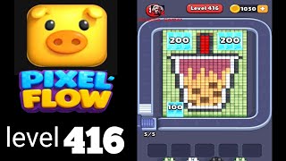 Pixelflow level 415 very hard level Guide Walkthrough Solution