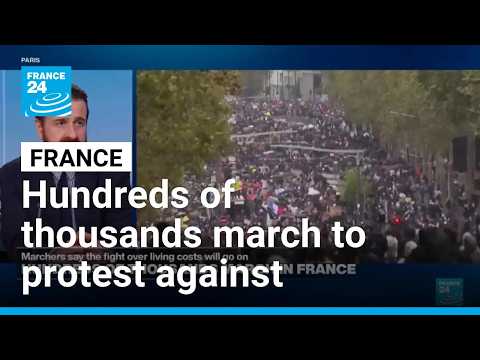 Hundreds of thousands march in France to protest against government