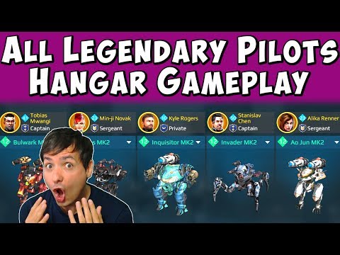 Full LEGENDARY PILOTS Hangar Mk2 War Robots Maxed Gameplay WR