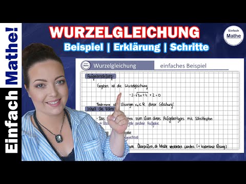 Wurzelgleichung lösen | einfaches Beispiel by einfach mathe!