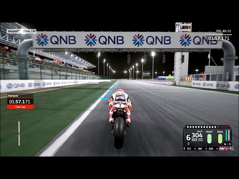 MotoGP 20 - Losail International Circuit (QatarGP) - Gameplay (PC HD) [1080p60FPS]