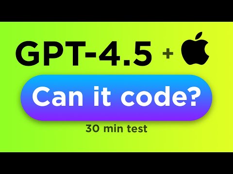 GPT-4.5 Just Dropped—Can it Code a Mac App in 30 Minutes? 🤖 thumbnail