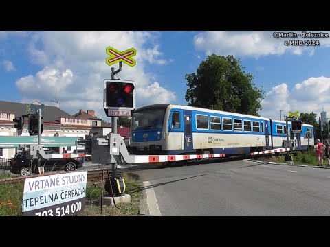 železniční přejezd Bakov nad Jizerou město - P2704 / 23.06.2024 / Czech railroad crossing