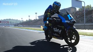 MotoGP™20 realistic 90% moto3 VR46 CelestinoVietti Twin Ring Motegi Q2【Game Play】
