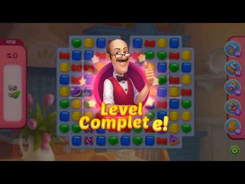 Homescapes Super Hard Level 4116 - No Booster - 16 Moves