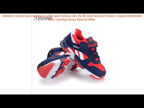 Children shoes boys sneakers girls sport shoes size 26-39 child leisur Video