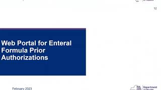 Enteral PA Web Portal
