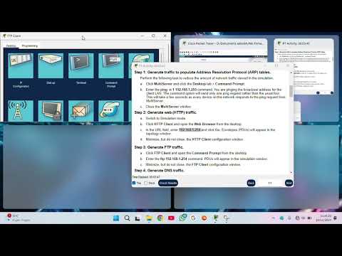 14.8.1 Packet Tracer - TCP and UDP Communications