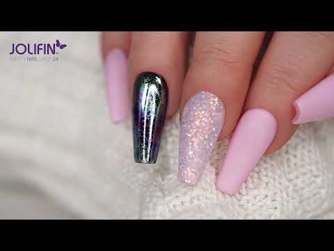 Nailart: „Ziernagel“ mit Jolifin LAVENI Shellac - super bond für Transfer Nagelfolien / Tutorial