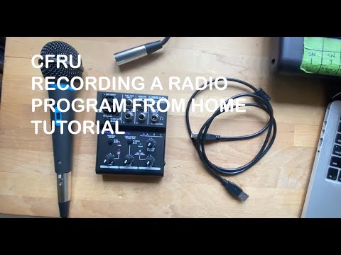 CFRU REMOTE TUTORIAL w/ ART Mixer & Mic Setup