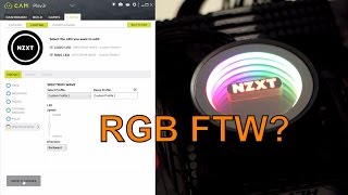 NZXT Kraken X42, X52 & X62 RGB Demonstration With NZXT CAM Software - RGB FTW!