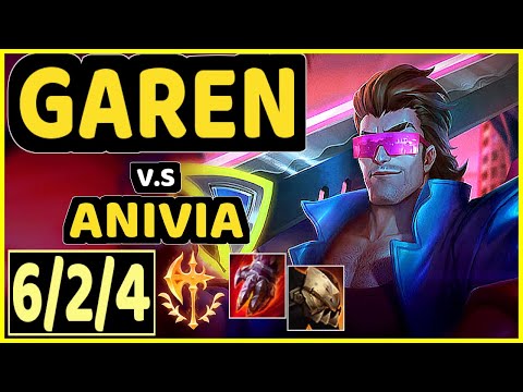 OMOK KING (GAREN) vs ANIVIA - 6/2/4 KDA TOP GAMEPLAY - NA Ranked DIAMOND