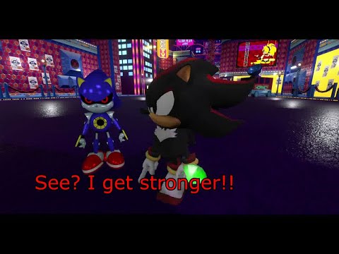 Rouge & Chris Meet Classic Shadow & Classic Metal Sonic at Studiopolis - VRChat