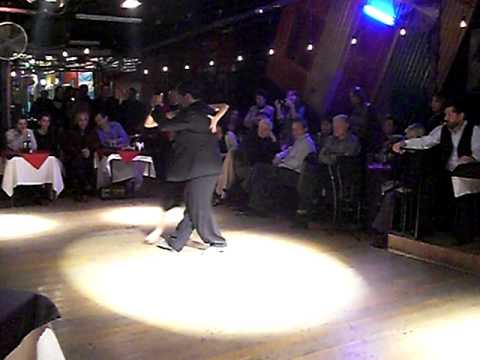  Carlos Espinoza  is  dancing  to  the  tango  "  Mandria  "