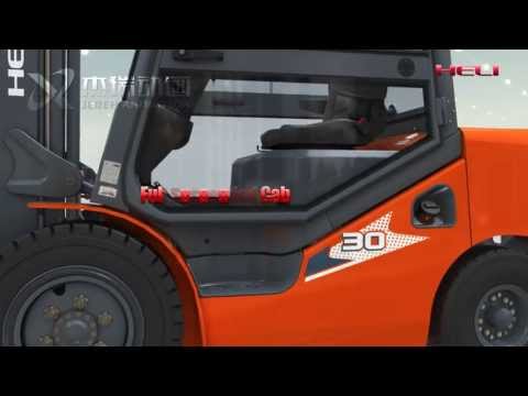 Giới thiệu xe nâng điện 4 bánh Heli CPD30 3 tấn