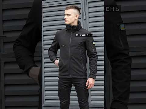 Куртка мужская SoftShell "Motive" черная - фото 3 - id-p1664752992