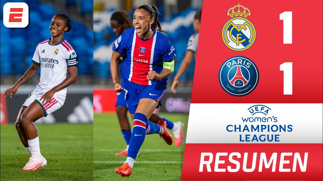 REAL MADRID y LINDA CAICEDO debutan con empate ante PSG | Women's Champions League