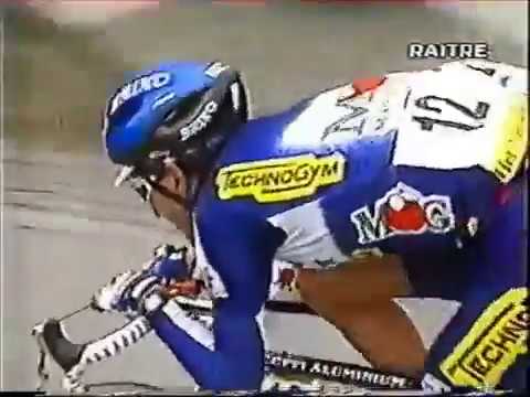 Giro delle Fiandre 1996: Michele Bartoli scatta e vince sul Grammont