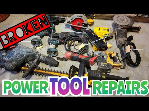 Powertool repairathon video. Repairing the last few tools before the summer holidays