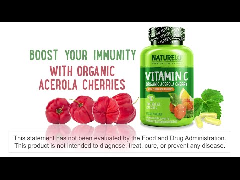 NATURELO Vitamin C with Organic Acerola Cherry and Citrus Bioflavonoids