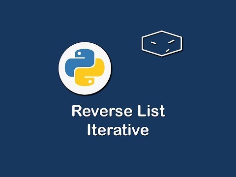 reverse list iterative in python 