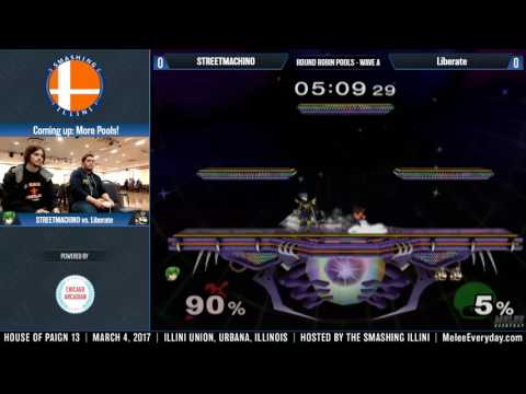 House of Paign 13 - Liberate (Dr. Mario) vs. STREETMACHINO (Marth) - SSBM - Pools Wave A