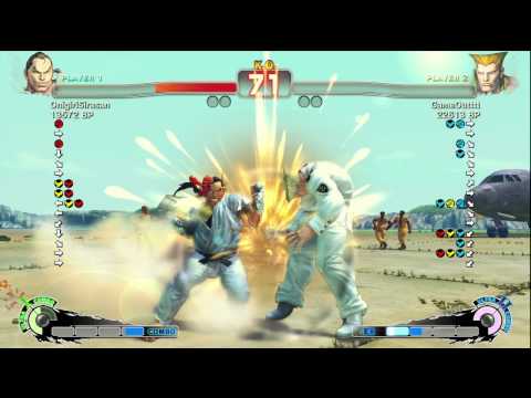 GameOutttt [Guile] vs OnigiriSirasan [Dan] SSF4 Japanese Online Ranked Matches - TRUE-HD