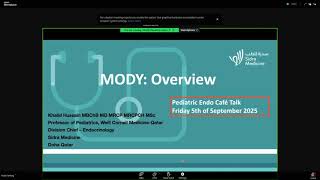Overview of MODY webinar by WebinarTV