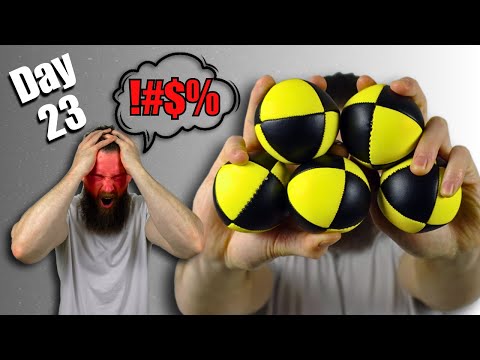 I learned to JUGGLE 5 BALLS in 25 DAYS for the ATHLETIC GAINS