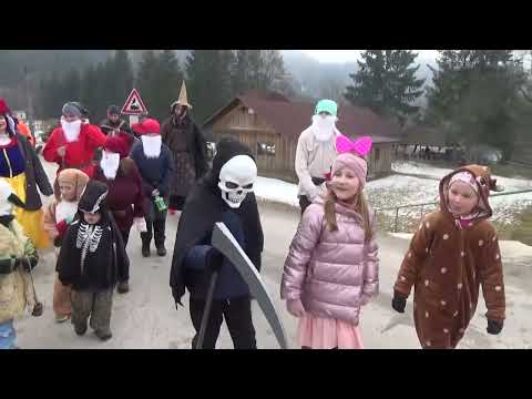 Aktuality / Fašiangy v Medzibrodí n/Or. - pozrite si video - sprievod masiek a pochovanie basy - video