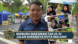 Berburu Makanan di Pasar Takjil Jalan Surabaya Kota Malang, Jadi Sasaran Mahasiswa