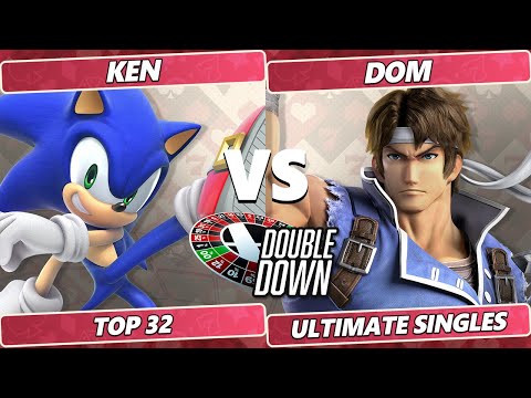 Double Down 2022 Top 32 - KEN (Sonic) Vs. DOM (Richter) SSBU Smash Ultimate Tournament