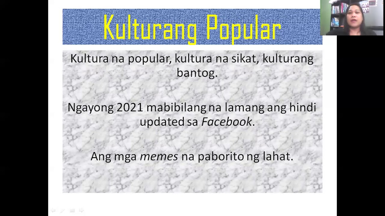Kulturang Popular (Kahulugan ng Kultura, Popular at Kulturang Popular)