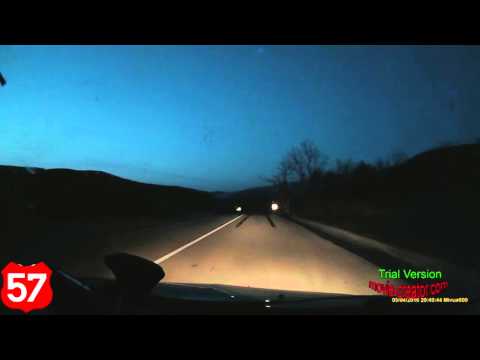 Romania : Moldova Noua (CS) - near Naidăş (CS) DN57 Night Edition