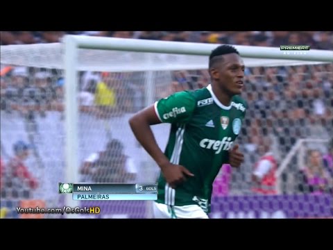 Gol de Mina, Corinthians 0 x 2 Palmeiras - Brasileirão 17/09/2016
