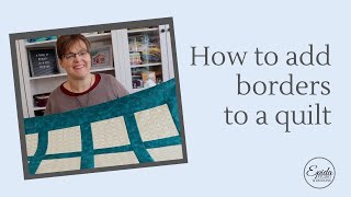 How to add borders to a quilt