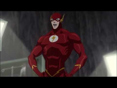 Barry Allen Heals and Tries to break the Time Barrier ( Justice League :  Flashpoint Paradox )