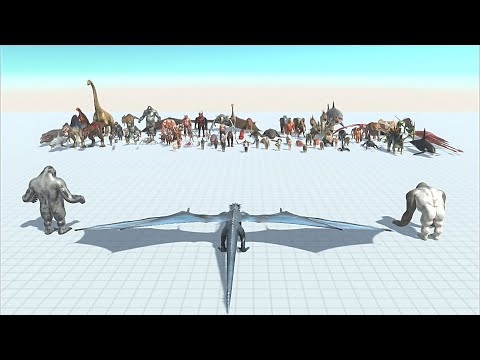 DRAGON WITH GORO & OLD GORO VS FACTION - Animal Revolt Battle Simulator