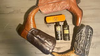 Cowboy boot care maintenance cleaning and conditioning