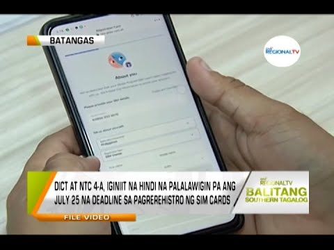 Balitang Southern Tagalog: SIM Registration Act
